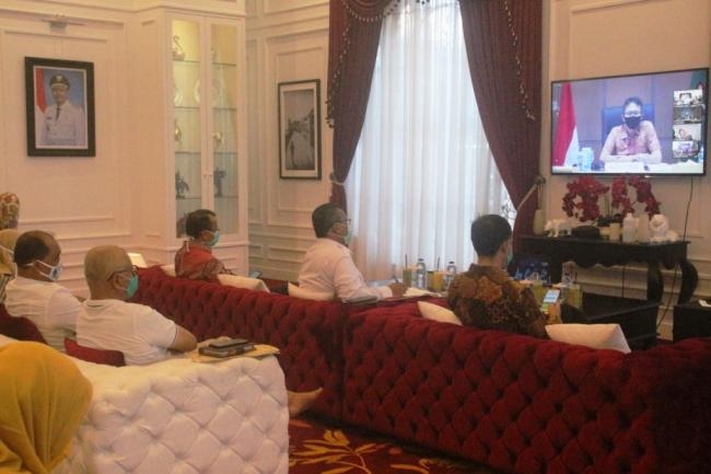 Pemkab Solok Adakan Video Conference dengan Gubernur Sumbar